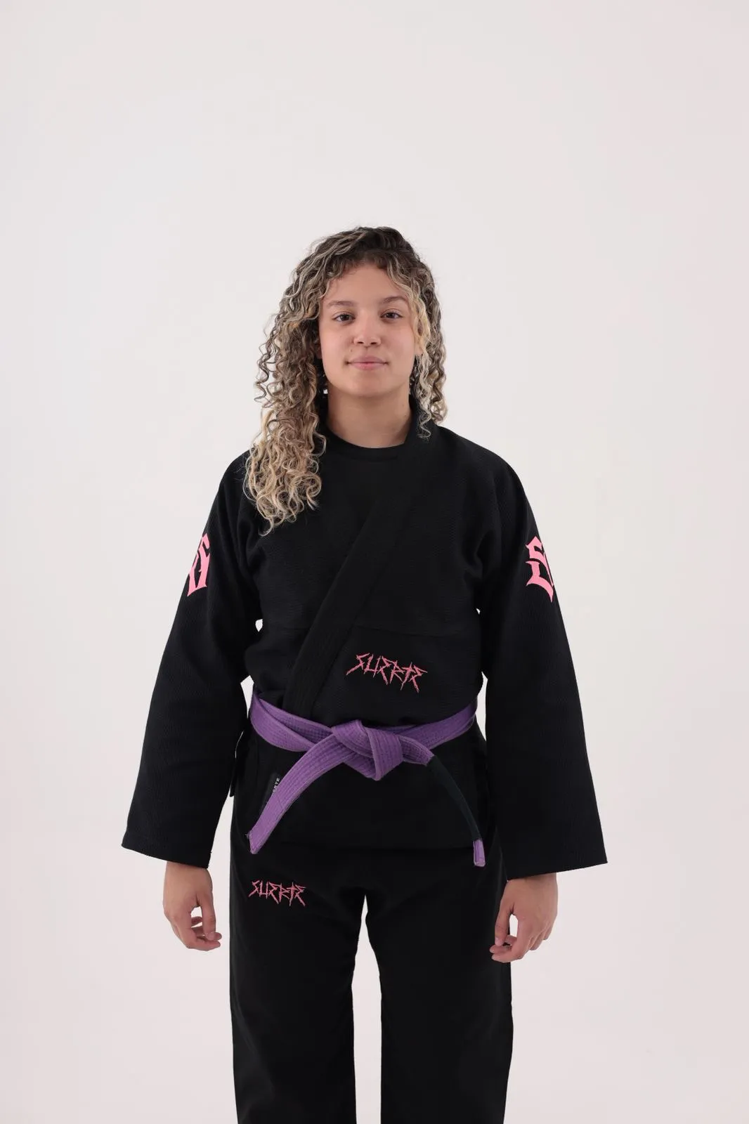 KIMONO SKY PINK PRETO