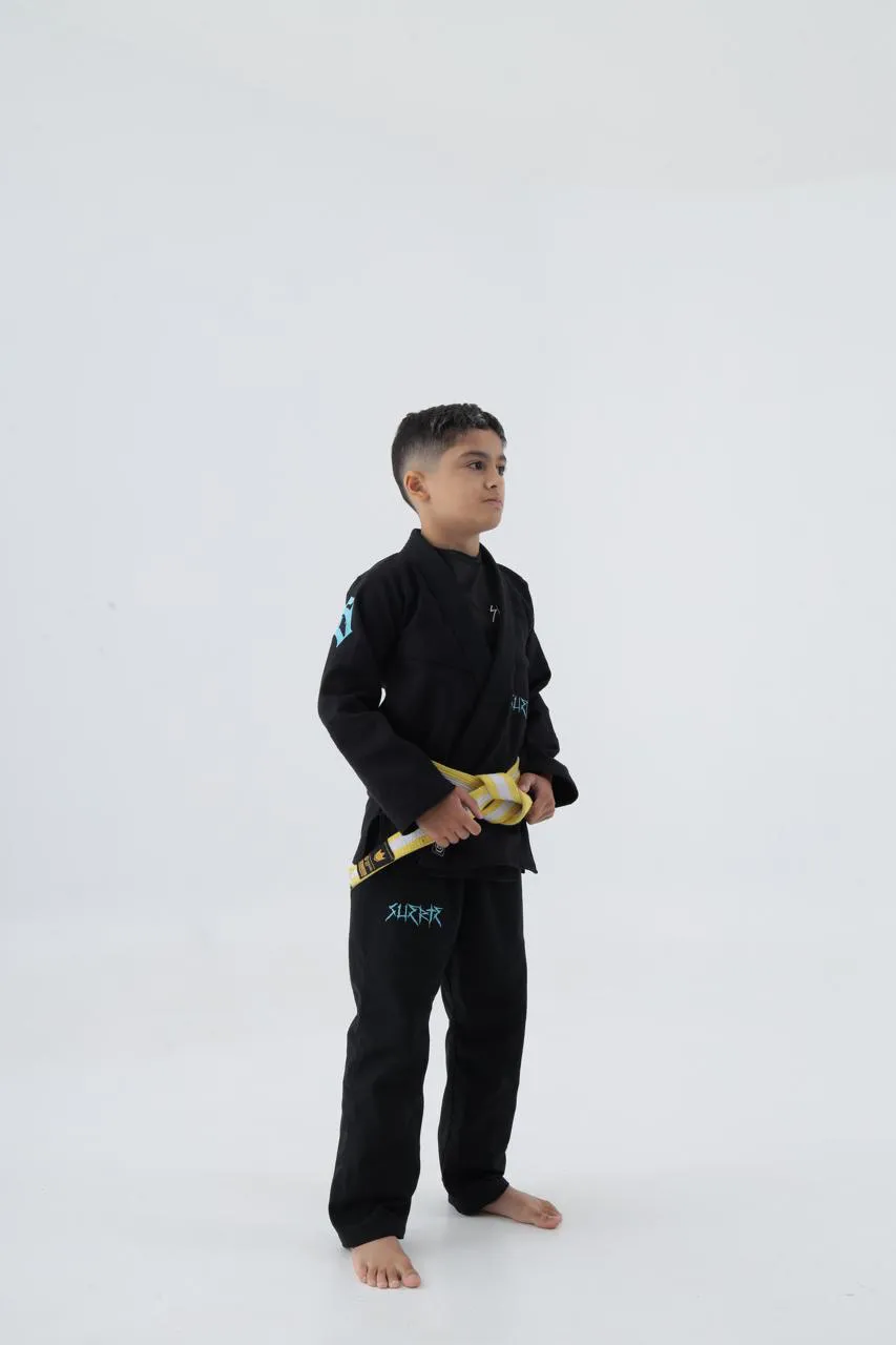 KIMONO INFANTIL SKY BLUE PRETO